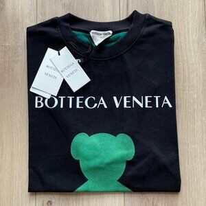 XXL Bottega Veneta Black Cotton T-Shirt Men's Short Sleeve